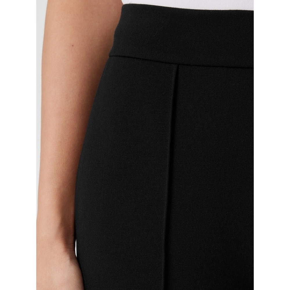 Eileen Fisher | Washable Flex Ponte Pintuck Pant In Black - Picture 4 of 14
